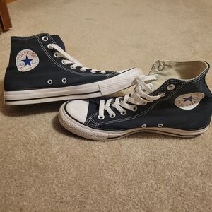 Black high top Converse All-Star genuine sz9